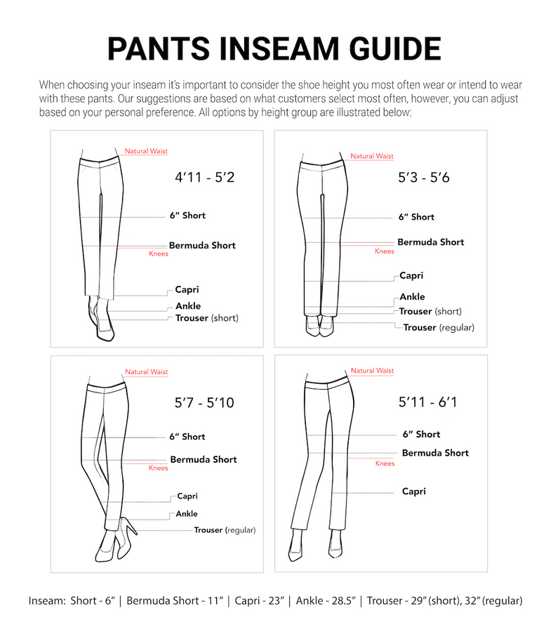 Jeans Inseam Guide - Mobile